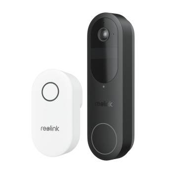 Reolink BP Battery Video Doorbell 4MP Black with Chime and 64GB MicroSD (D340B)