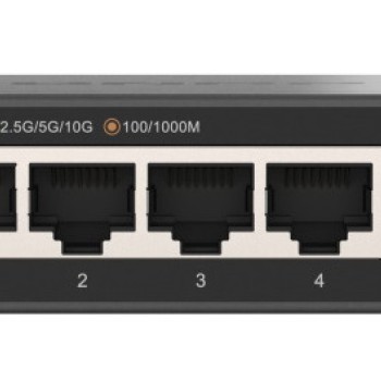 QNAP 6-Port Multi-Gig Unmanaged Switch with 4x 2.5GbE & 2x 10GbE RJ45 Ports QSW-2104-2T-R2