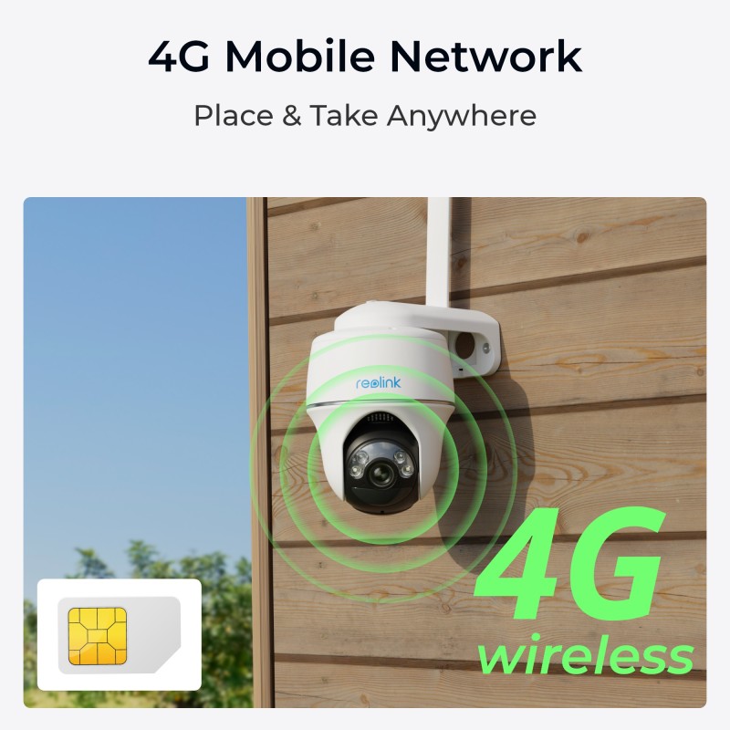 Reolink G430 5MP PTZ (GO PT Plus) Outdoor Battery Camera Bundle Includes Solar Panel + 32GB SD