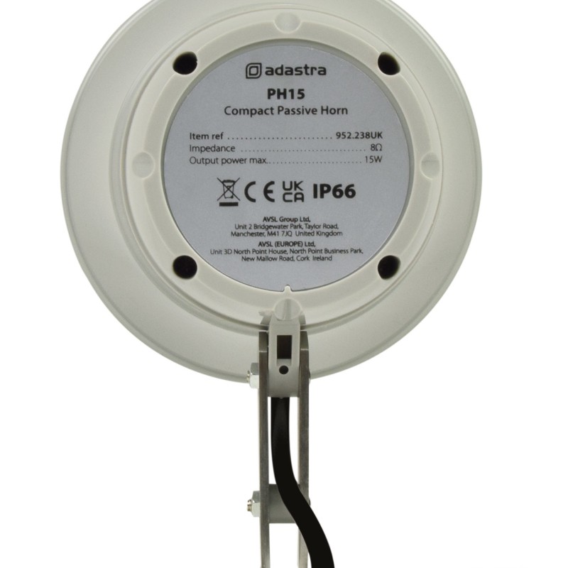 Adastra PH15 Outdoor Horn Speaker 15W 952.238UK (8ohm)