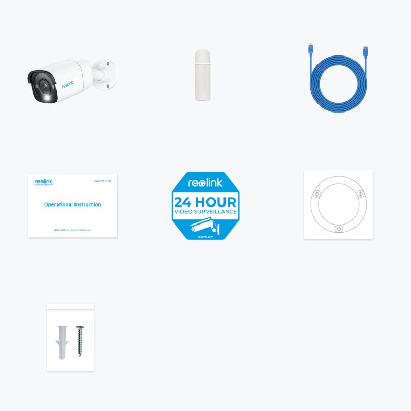 Reolink POE IP Bullet Camera 12MP Fixed RLC-1212A (P340)