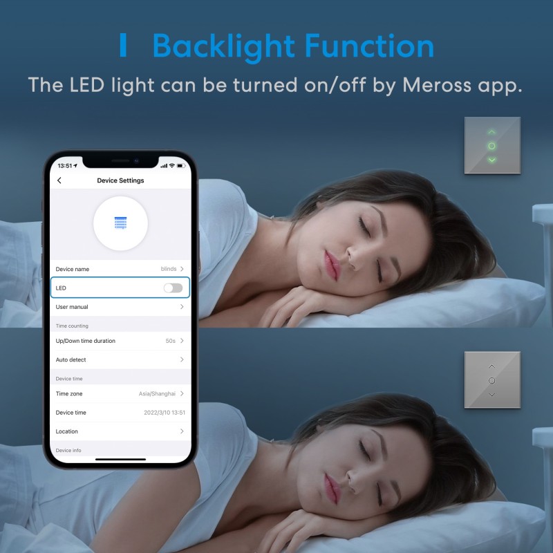 Meross Homekit Smart Wi-Fi Roller Shutter 5A MRS100HK-EU