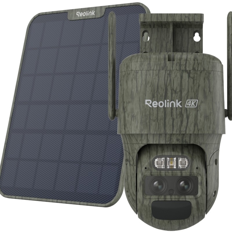 Reolink BP4G Outdoor Battery Camera 4K Trackmix LTE (G770-C) (Camo) Bundle