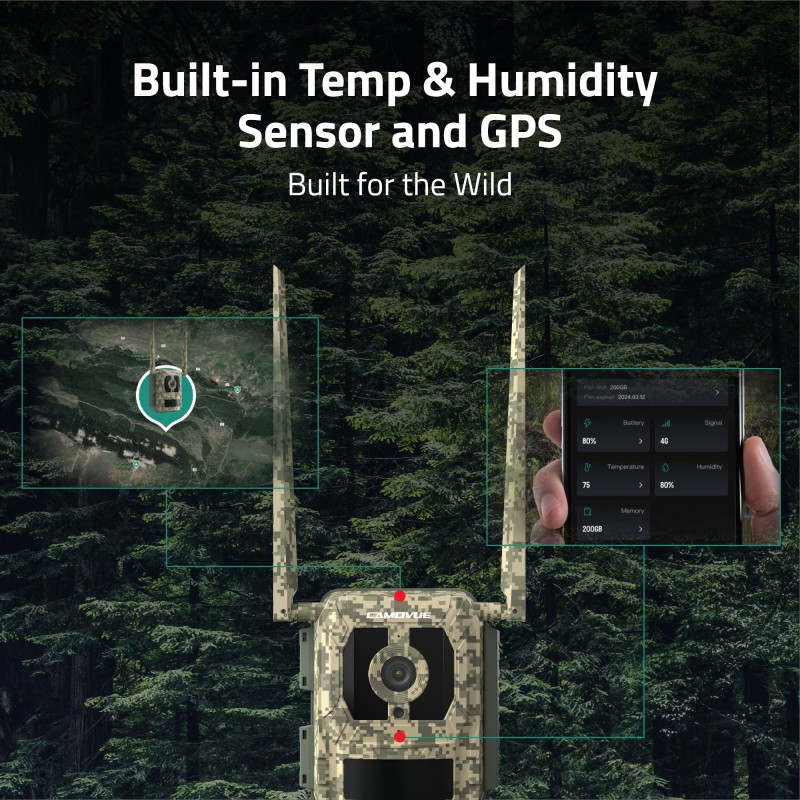 Reolink Camovue Talon Pro S130 4K 4G Wildlife Battery Solar Camera (with Lithium Battery included)