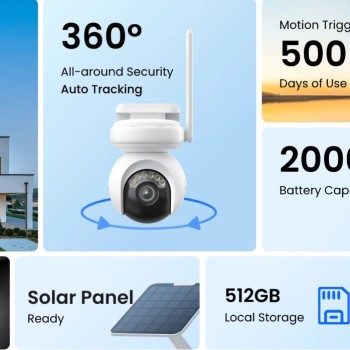 Reolink BP Outdoor Battery Camera 4K Altas (24/7 recording) (B660) Bundle