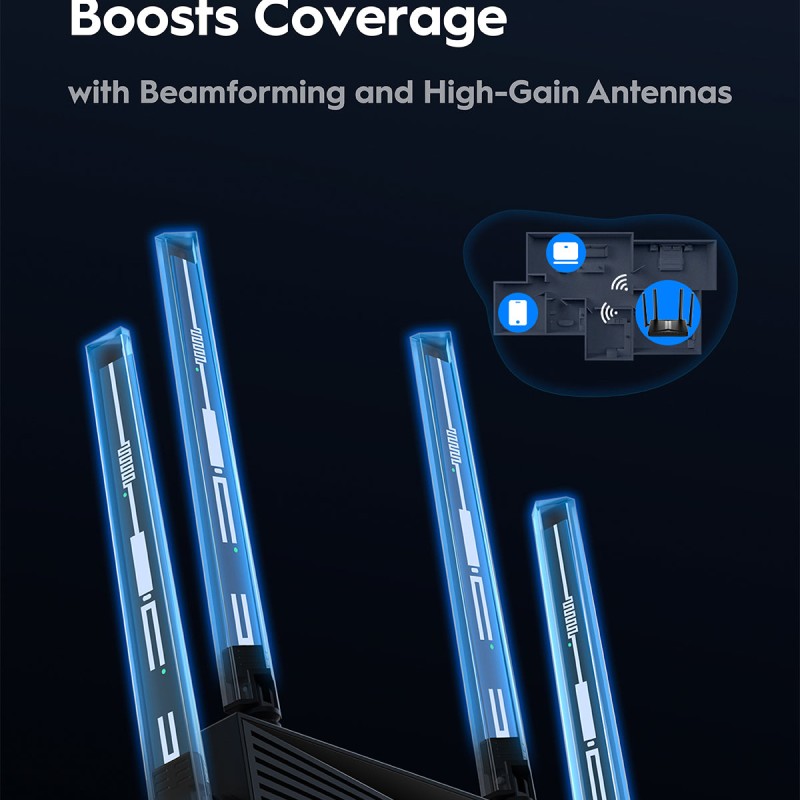 Cudy Router BE3600 Dual Band Gigabit Wi-Fi 7 VPN WR3600