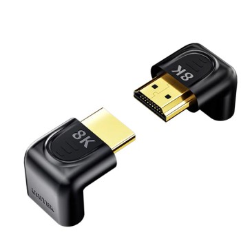 Unitek HDMI Adaptor 1x90 & 1x270 degrees RA 8K60Hz A1046ABK