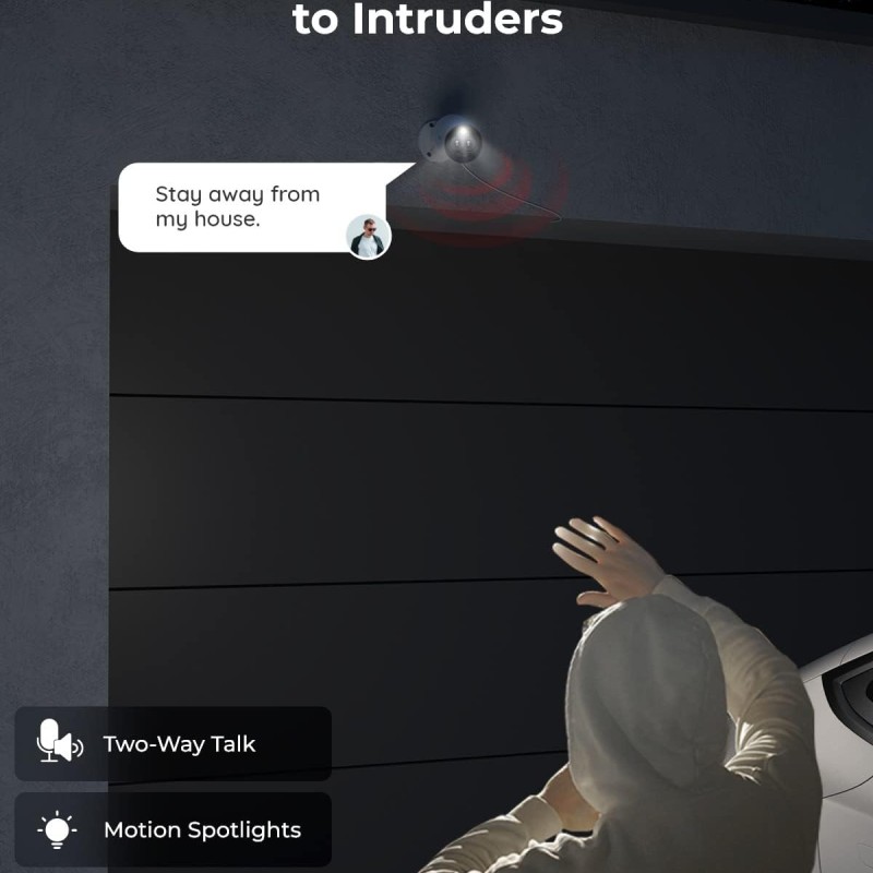 Reolink RLC-81MA (P330M) 8MP POE IP Bullet Spotlight Camera Dual Wide Angle & Telephoto Lens