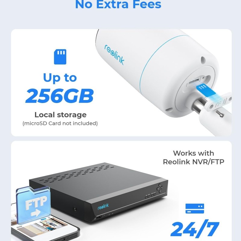 Reolink RLC-81MA (P330M) 8MP POE IP Bullet Spotlight Camera Dual Wide Angle & Telephoto Lens