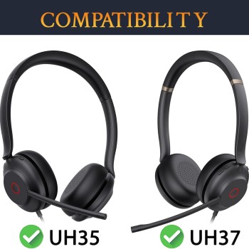 Yealink Headset Leather Ear Cushion for UH35/UH37 (1 Pair)