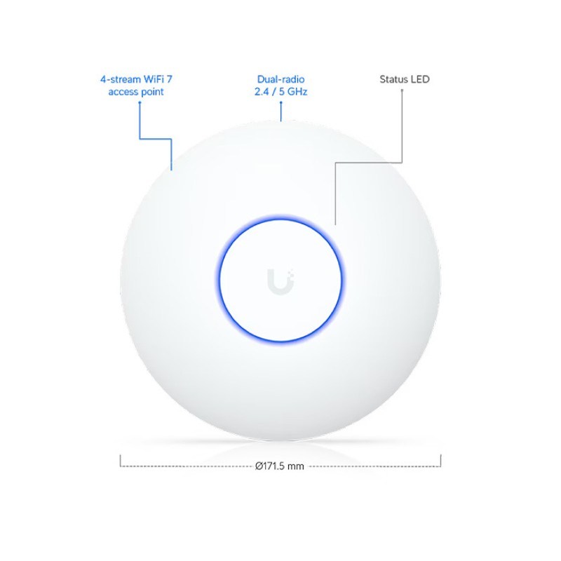 Ubiquiti UniFi 7 Lite Wi-Fi 7 Ceiling Access Point U7-Lite