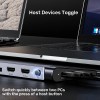 Unitek D1106A USB-C Docking Station & 2-Port KVM 10Gbps Triple Display (Connect 2 PCs to 3 Monitors)