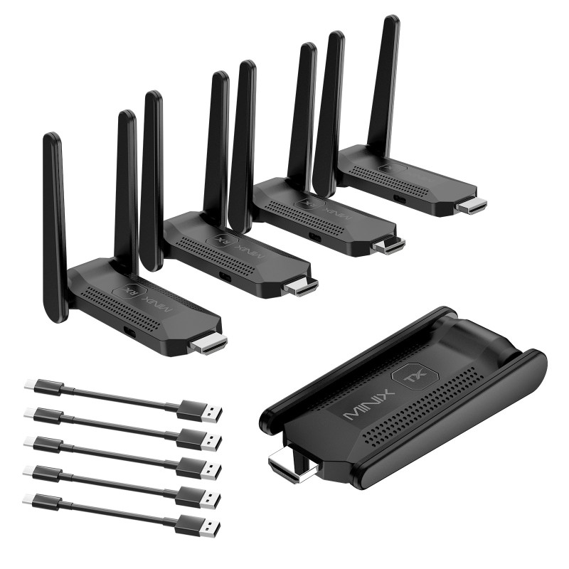 MINIX NEO B14 Wireless Display Adapter HDMI to Quad HDMI Displays 1080p 50m