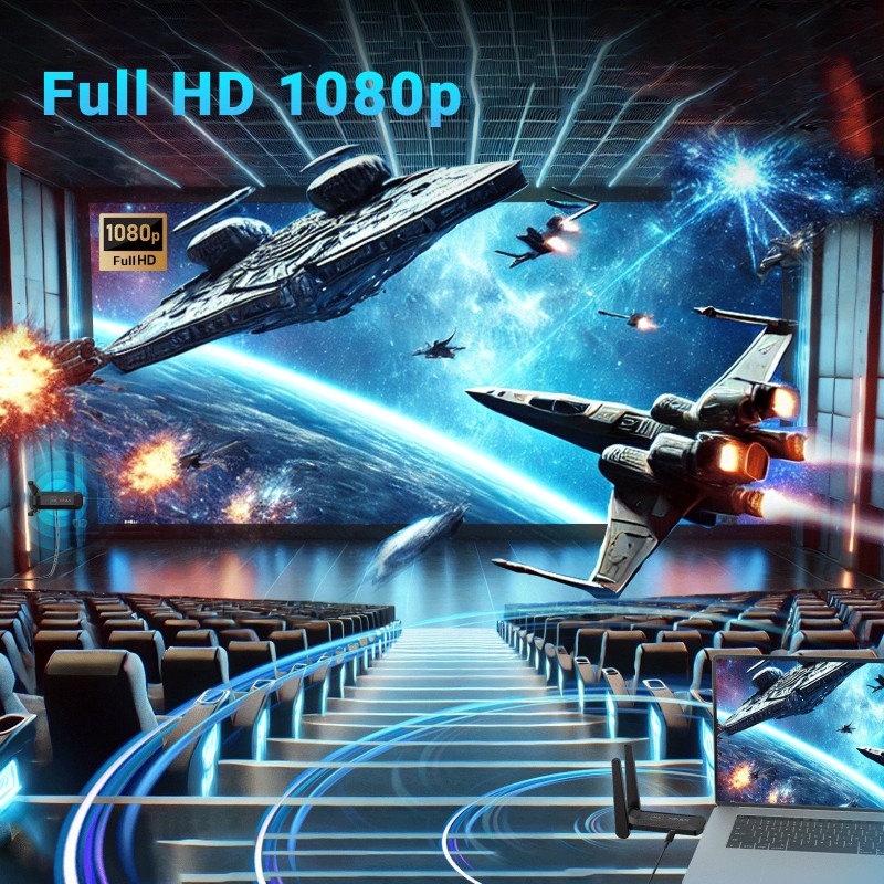 MINIX NEO B14 Wireless Display Adapter HDMI to Quad HDMI Displays 1080p 50m