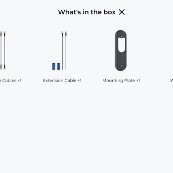 Reolink BP Battery Video Doorbell 4MP Black with Chime and 64GB MicroSD (D340B)