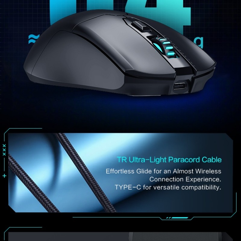 Thunderobot ML602 SE Wireless Gaming Rechargeable Mouse White