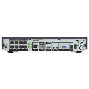 Strong Security NVR 8 Channel 4K H.265+ PoE ONVIF Supported NVR-8CHPOE-8MP-UK