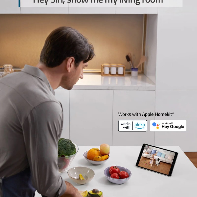 Anker E220 Eufy Indoor PTZ Camera 2K Motion Tracking Smart AI with Two Way Audio