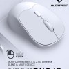 Alcatroz Mouse Wireless & BT Recharg Silent AIRMOUSE DUO 6R White (2025)