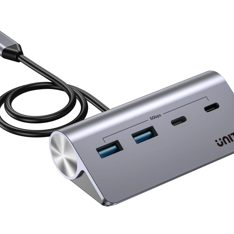 Unitek USB-C Hub 2xUSB-A 2xUSB-C 5Gbps & USB-C Power Port H1337A