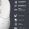 Alcatroz Mouse Wireless & BT Recharg Silent AIRMOUSE DUO 6R White (2025)