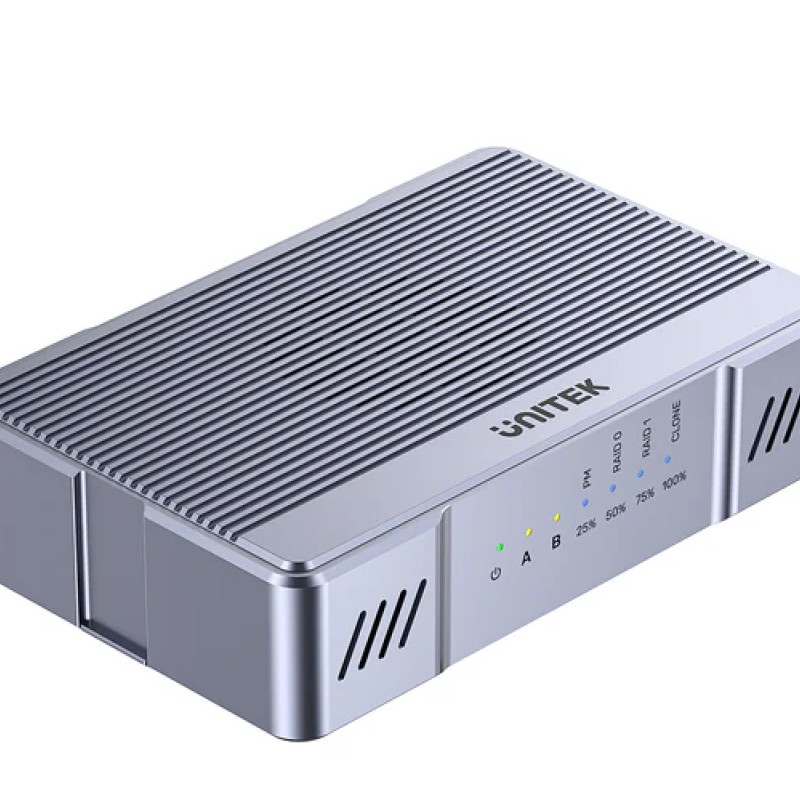 Unitek USB-C 2-Bay External M2 SSD Enclosure with RAID 20Gbps S1247A