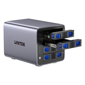 Unitek 4-Bay External SATA 2.5/3.5 HDD/SSD Enclosure with RAID USB-A S1301A