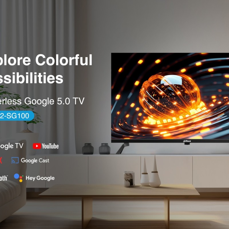 Dahua LTV32-SG100 32'' HD Google TV with HDR10, Dolby Digital Plus & Voice Control Remote