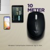 Alcatroz Mouse Wireless AIRMOUSE 3 Silent Black
