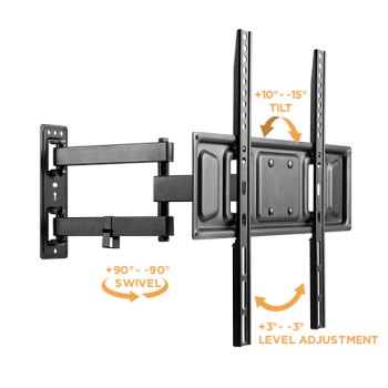 Brateck TV Mount 40x40 Turn 2-Arm 43cm LPA63-443