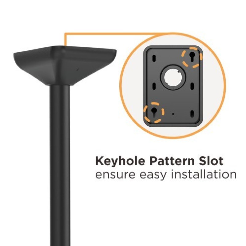 Brateck TV Ceiling Mount Twin 60x40 50kg/Screen 1.08m Lockable LVC03-246TS-02