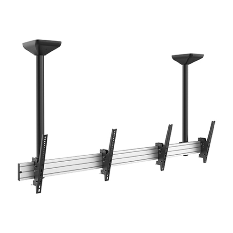 Brateck TV Ceiling Mount Twin 60x40 50kg/Screen 1.08m Lockable LVC03-246TS-02