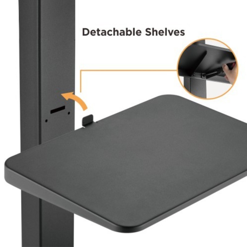 Brateck FS32-46W TV Trolley with Shelf 60x40 1.53m 40kg