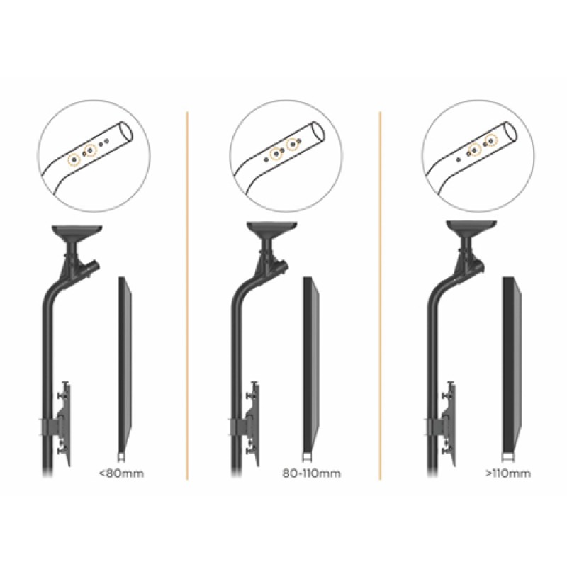 Brateck Video Wall Ceiling 2x2 60x40 50kg/Screen LVC03-446FL-02