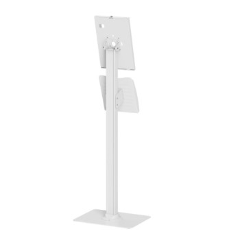 Brateck Tablet FloorStand AntiTheft 10-11'' with Brochure Holder PAD34-04 White
