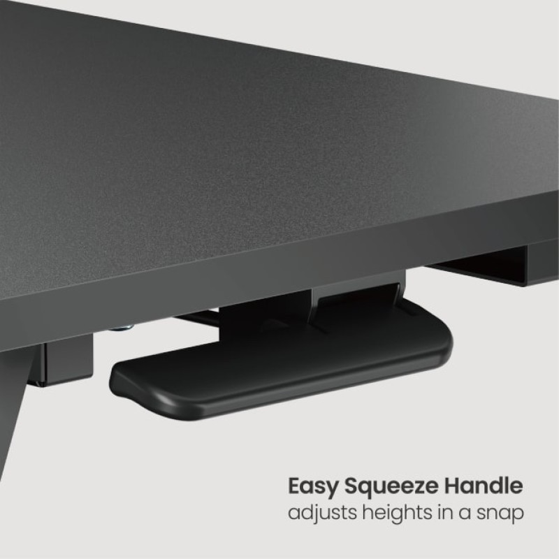 Brateck DWS37-01 Sit Stand Gas Spring Desk Workstation Max Height 51cm