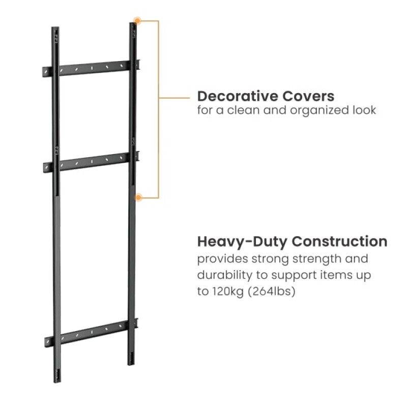 Brateck IFP Wall Mount Floor To Wall Support 120kg HAW400E-FR01