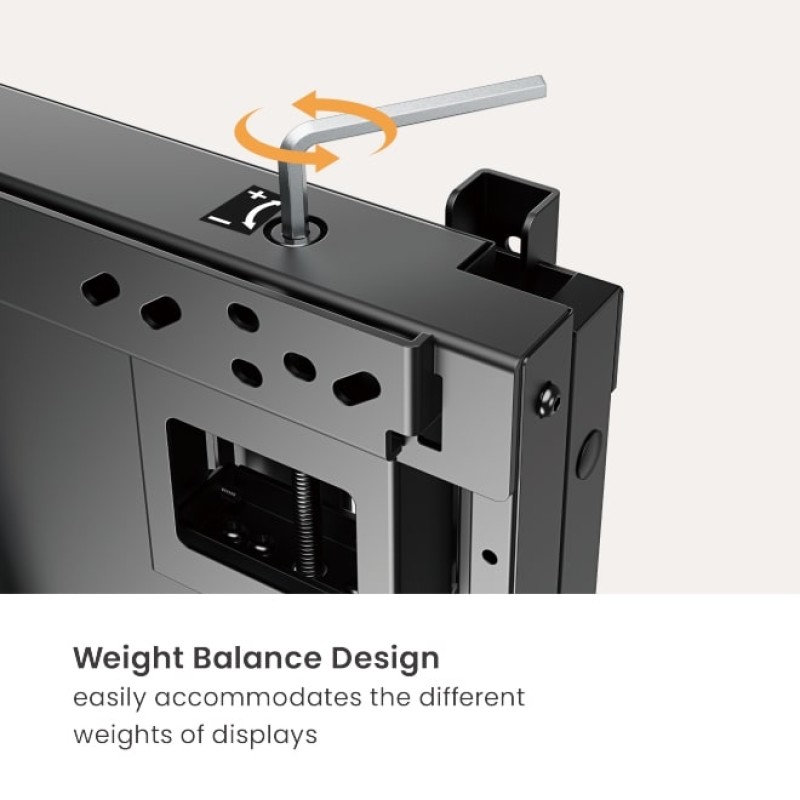 Brateck IFP Wall Mount Manual Vertical Motion 60x60 65kg HAW400E-65