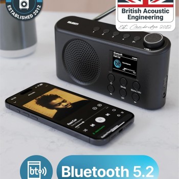 Majority ORWELL Pro Portable FM/DAB Radio with Display & Bluetooth USB-C Rechargeable