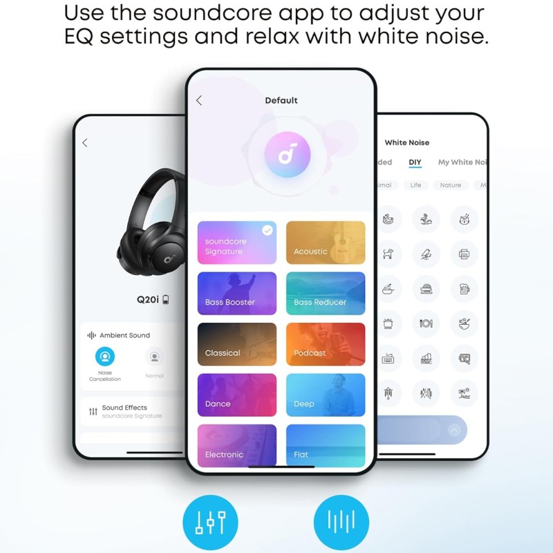 Anker Soundcore Headphones Q20i White
