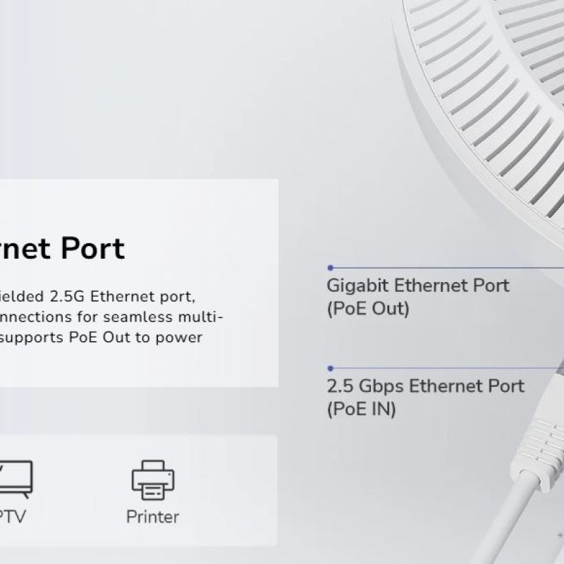 Cudy Access Point Ceiling BE3600 Dual Band Gigabit Wi-Fi 7 AP3600