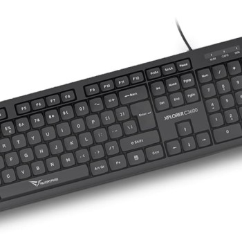 Alcatroz Keyboard & Mouse Wired Combo XPLORER C3600 Silent Black