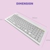 Alcatroz XPLORER GO! BTR 200 Wireless Mini Keyboard 2.4G+BT Mist White