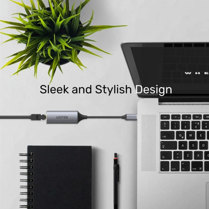 Unitek Converter USB-C to LAN Gigabit Ethernet U1312A