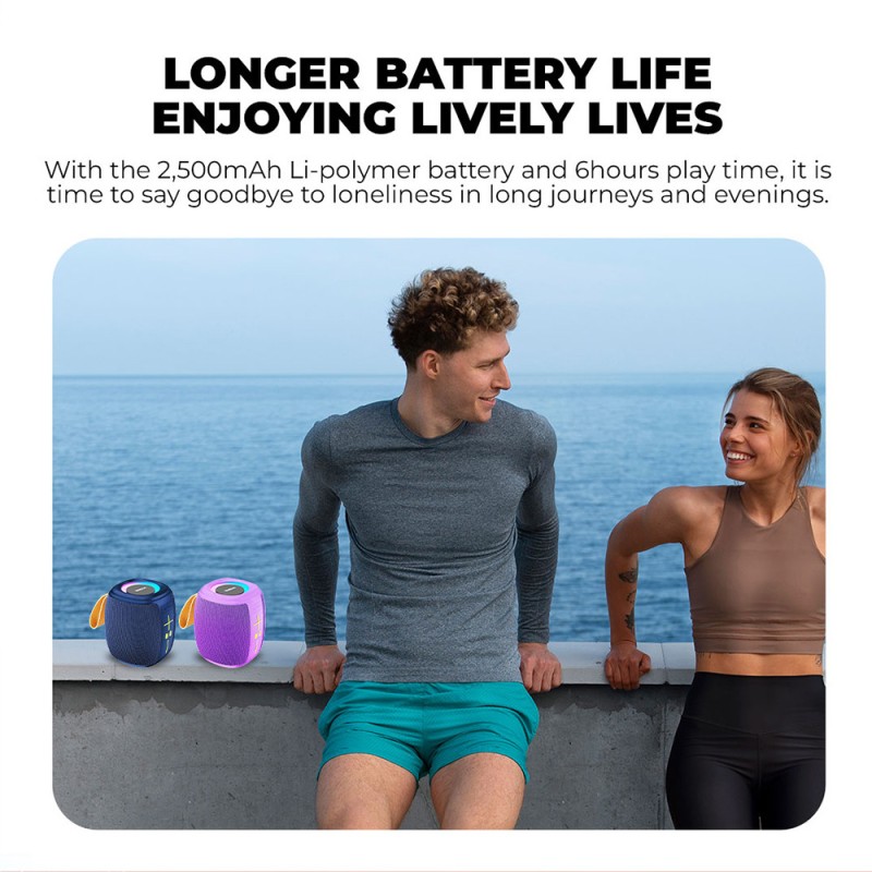 SonicGear Portable Speaker TWS BT/USB/FM/RGB SONICGO! 5 Carbon Black