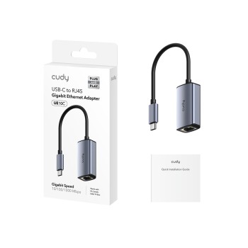 Cudy Converter USB-C to Gigabit LAN Aluminium UE10C