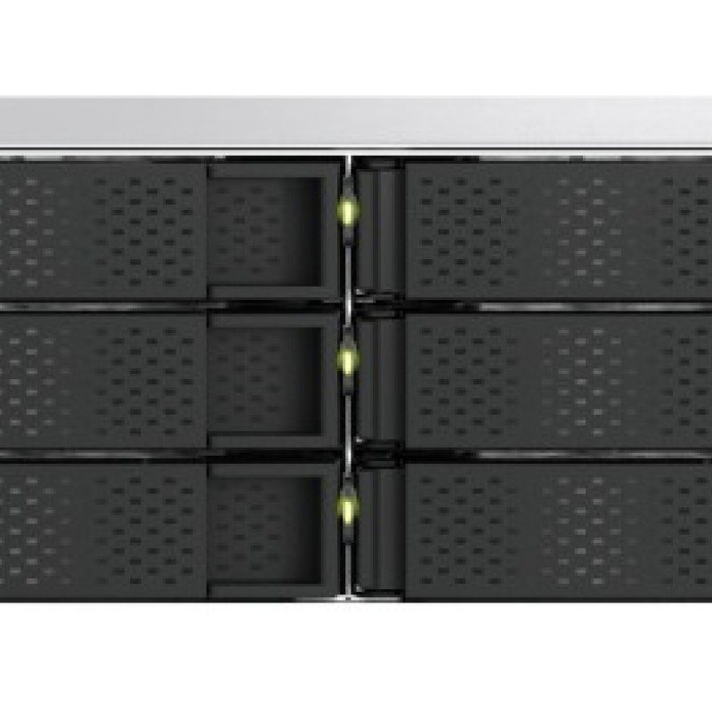 QNAP NAS 12-Bay Rackmount AMD Ryzen Six-Core , 16GB RAM,  Redundant PSU, PCIe & Dual 10GbE Ports TS-h1277AXU-RP-R5