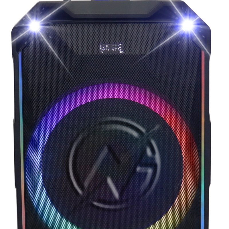 N-Gear FLASH1540 15'' Portable Karaoke Speaker with 1x Wireless Mic LED Lights USB & BT