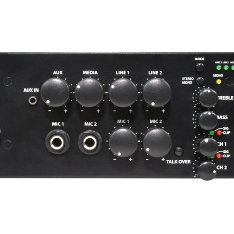 Adastra A8300 8x300W Rack Mount Amplifier BT/USB/FM 953.483UK
