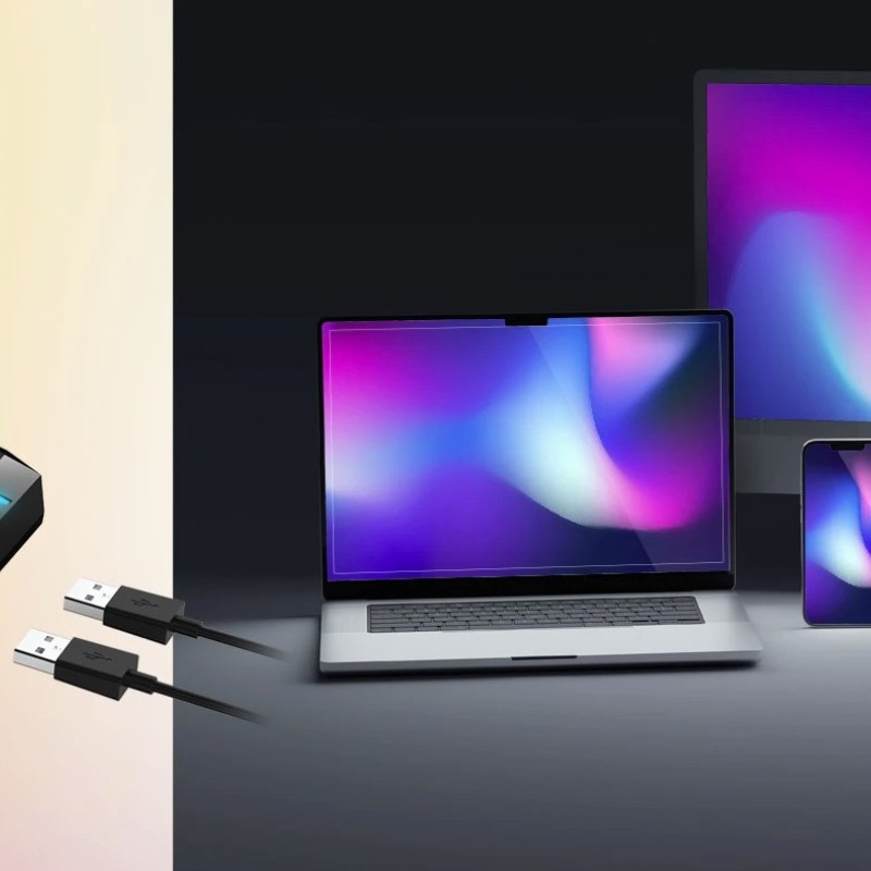 Genius Gaming Headphone LED Stand with USB Hub GX-UH100